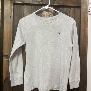 Polo by Ralph Lauren Kids Long-Sleeve Crewneck Shirt - Light Gray